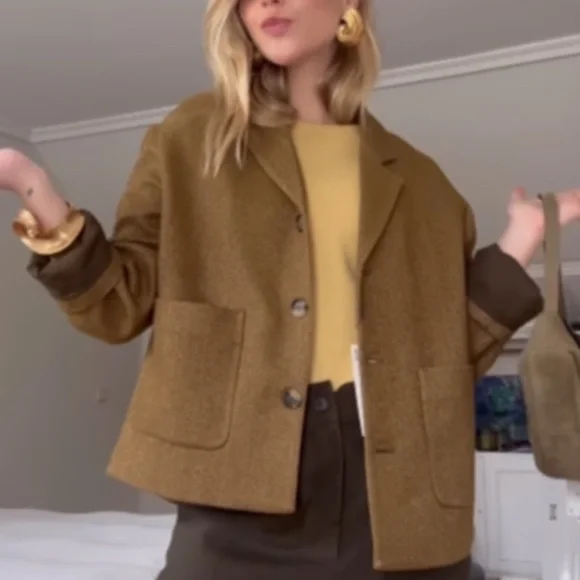 NWT Zara herringbone jacket - Picture 2 of 13